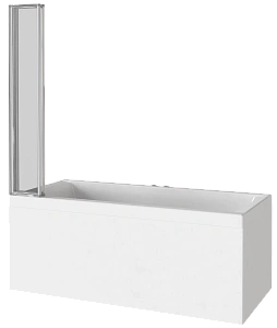 Шторка для ванны Good Door SCREEN GR4-100-C-CH купить в интернет-магазине Sanbest