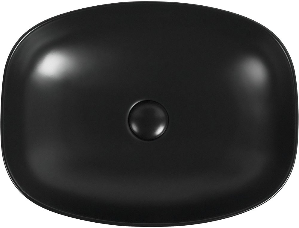 Раковина накладная Aquanet Fine-1-MB 273682 черная матовая купить в интернет-магазине Sanbest