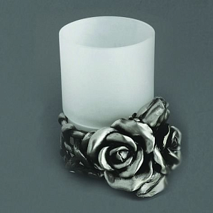 Стакан Art&Max Rose AM-0091D-T серебро купить в интернет-магазине сантехники Sanbest