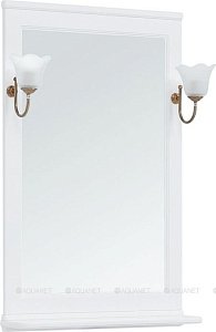 Зеркало Aquanet Валенса 65 белый в ванную от интернет-магазине сантехники Sanbest