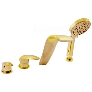 Смеситель для ванны RAV-Slezak DUNAJ D461.5PZ золото купить в интернет-магазине сантехники Sanbest