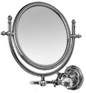 Косметическое зеркало увеличительное Art&Max Barocco Crystal AM-2109 хром купить в интернет-магазине сантехники Sanbest