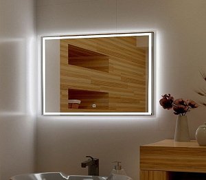 Зеркало с подсветкой Art&Max MONZA AM-Mon-1400-800-DS-F в ванную от интернет-магазине сантехники Sanbest