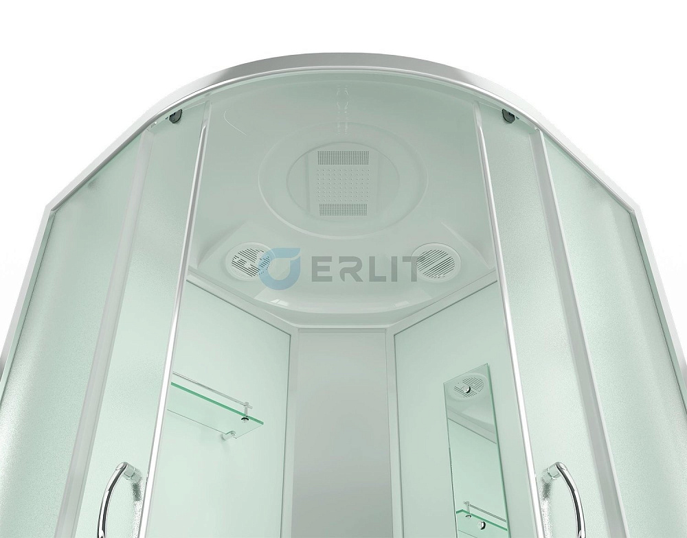 Душевая кабина Erlit ER3510TP-C3-RUS 100x100 матовое стекло купить в интернет-магазине Sanbest