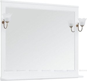 Зеркало Aquanet Валенса 120 белый в ванную от интернет-магазине сантехники Sanbest