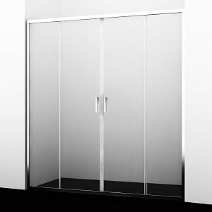 Душевая дверь WasserKRAFT Lippe 45S45 160 стекло прозрачное/профиль хром купить в интернет-магазине Sanbest