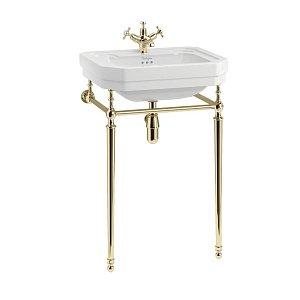 Консоль с раковиной Burlington Victorian B2 1TH золото для ванной в интернет-магазине сантехники Sanbest