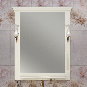 Зеркало Опадирис Риспекто 80 00-00007059 слоновая кость в ванную от интернет-магазине сантехники Sanbest