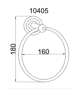 Полотенцедержатель-кольцо Boheme Imperiale 10405 купить в интернет-магазине сантехники Sanbest