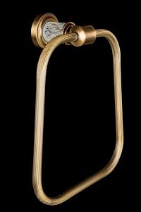 Полотенцедержатель-кольцо Boheme Murano Cristal 10905-CRST-BR купить в интернет-магазине сантехники Sanbest