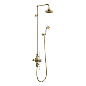 Душевая система Burlington Avon BAF3S GOLD верхний душ 236 купить в интернет-магазине сантехники Sanbest