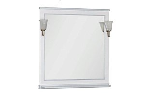 Зеркало Aquanet Валенса 100 белое в ванную от интернет-магазине сантехники Sanbest