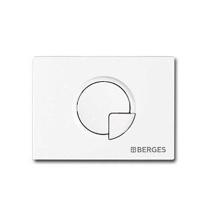 Кнопка для инсталляции BERGES NOVUM R4 белая купить в интернет-магазине сантехники Sanbest