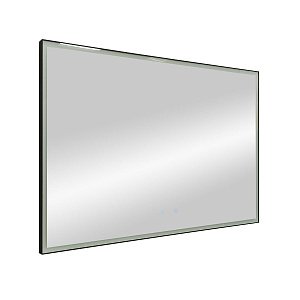 Зеркало с подсветкой ART&MAX AREZZO 120x80 черный в ванную от интернет-магазине сантехники Sanbest