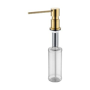 Дозатор для жидкого мыла Paulmark Kraft D003-G Золото купить в интернет-магазине сантехники Sanbest
