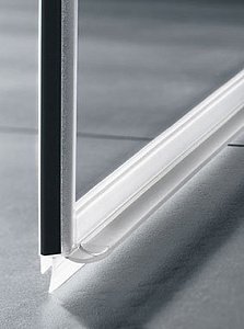 Душевой уголок Kermi Filia XP FX 1WR+TWD 90х80 стекло прозрачное/профиль хром правый купить в интернет-магазине Sanbest