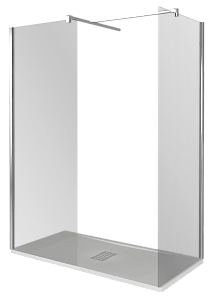 Душевое ограждение Good Door WALK IN SP+SP 240х110 стекло прозрачное/профиль хром купить в интернет-магазине Sanbest