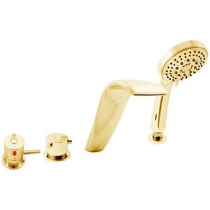 Смеситель для ванны RAV-Slezak DUNAJ DT261.5PZ золото купить в интернет-магазине сантехники Sanbest