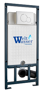 Инсталляция для унитаза WeltWasser WW MARBERG 507 + RD WT кнопка белая купить в интернет-магазине сантехники Sanbest