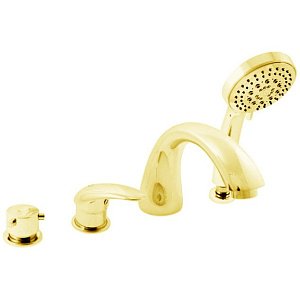 Смеситель на борт ванны RAV-Slezak DUNAJ D469.5PZ золото купить в интернет-магазине сантехники Sanbest
