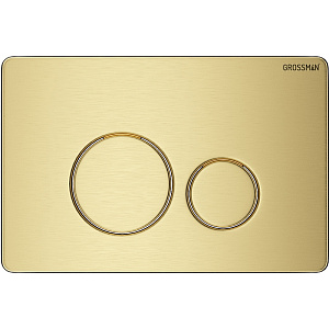Кнопка для инсталляции Grossman Style 700.K31.05.32M.32M золото сатиновое купить в интернет-магазине сантехники Sanbest