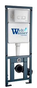 Инсталляция для унитаза WeltWasser WW MARBERG 410 + SE WT кнопка белая купить в интернет-магазине сантехники Sanbest