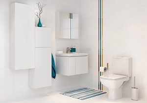 Мебель для ванной CERSANIT COLOUR 60 белый для ванной в интернет-магазине Sanbest