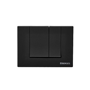 Кнопка для инсталляции BERGES NOVUM S5 черная купить в интернет-магазине сантехники Sanbest