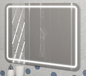Зеркало Опадирис Элеганс 80 белое в ванную от интернет-магазине сантехники Sanbest