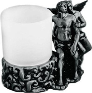 Стакан Art&Max Romantic AM-0081D-T серебро купить в интернет-магазине сантехники Sanbest