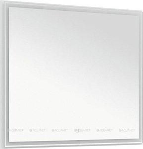 Зеркало Aquanet Nova Lite 90 белый в ванную от интернет-магазине сантехники Sanbest