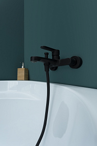 Смеситель для ванны с душем Aquanet Passion AF300-20B купить в интернет-магазине сантехники Sanbest