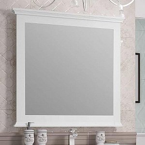 Зеркало Опадирис Палермо 90 белый матовый в ванную от интернет-магазине сантехники Sanbest