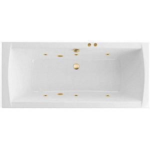 Ванна акриловая  EXCELLENT Aquaria Lux 180x80 SOFT золото купить в интернет-магазине Sanbest