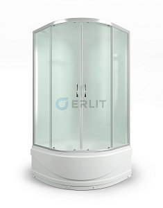 Душевая кабина Erlit ER3510TP-C3-RUS 100x100 матовое стекло купить в интернет-магазине Sanbest