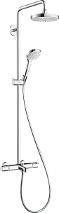 Душевая система Hansgrohe Croma Select S Showerpipe 180 2jet 27351400 купить в интернет-магазине сантехники Sanbest